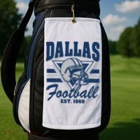 Retro Dallas Football Golf Towel thumb 2