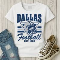Retro Dallas Football Women's T-Shirt thumb 3