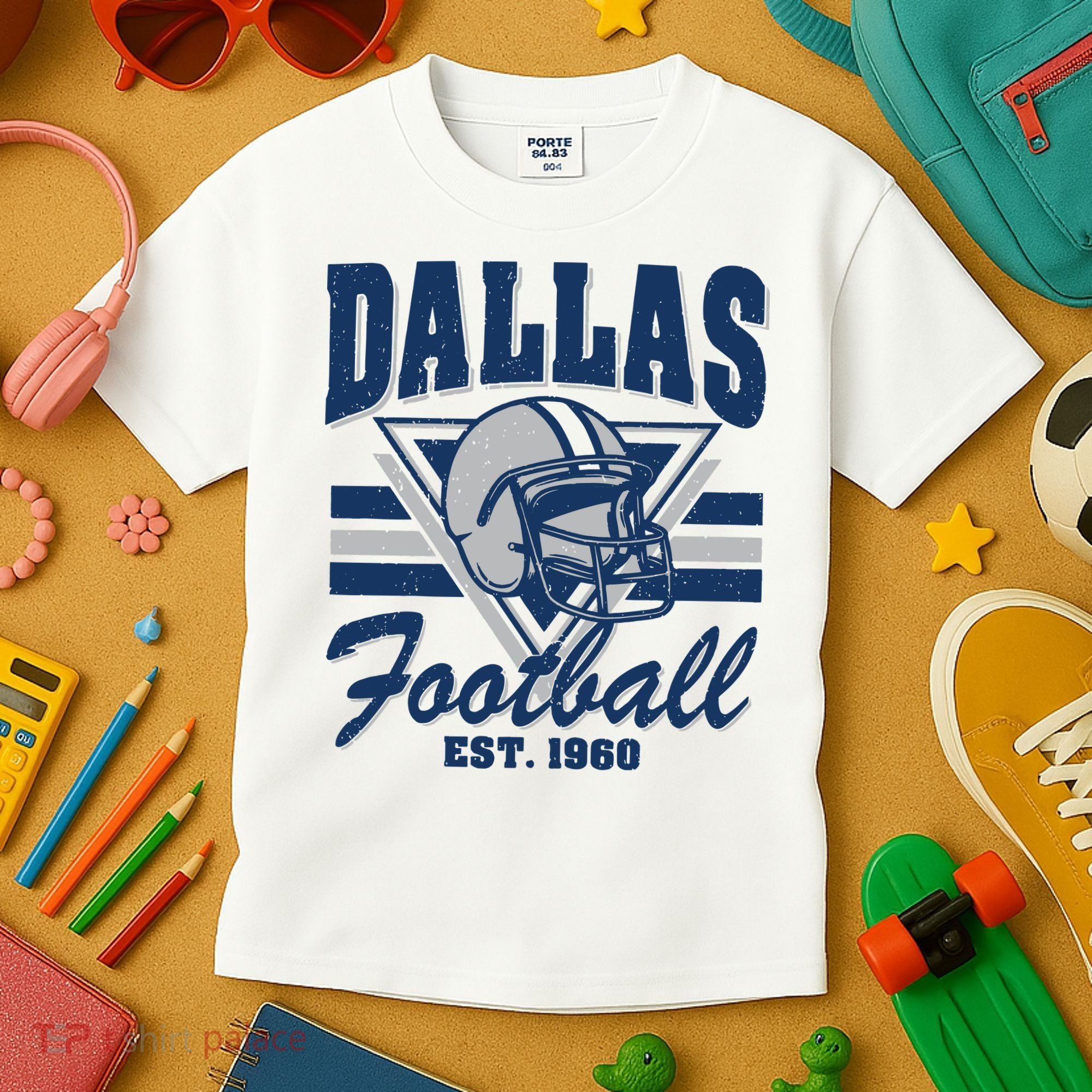 Retro Dallas Football Kids T-Shirt