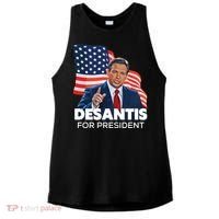 Ron DeSantis For President 2024 Election Proud Republican Ladies PosiCharge Tri-Blend Wicking Tank thumb 0