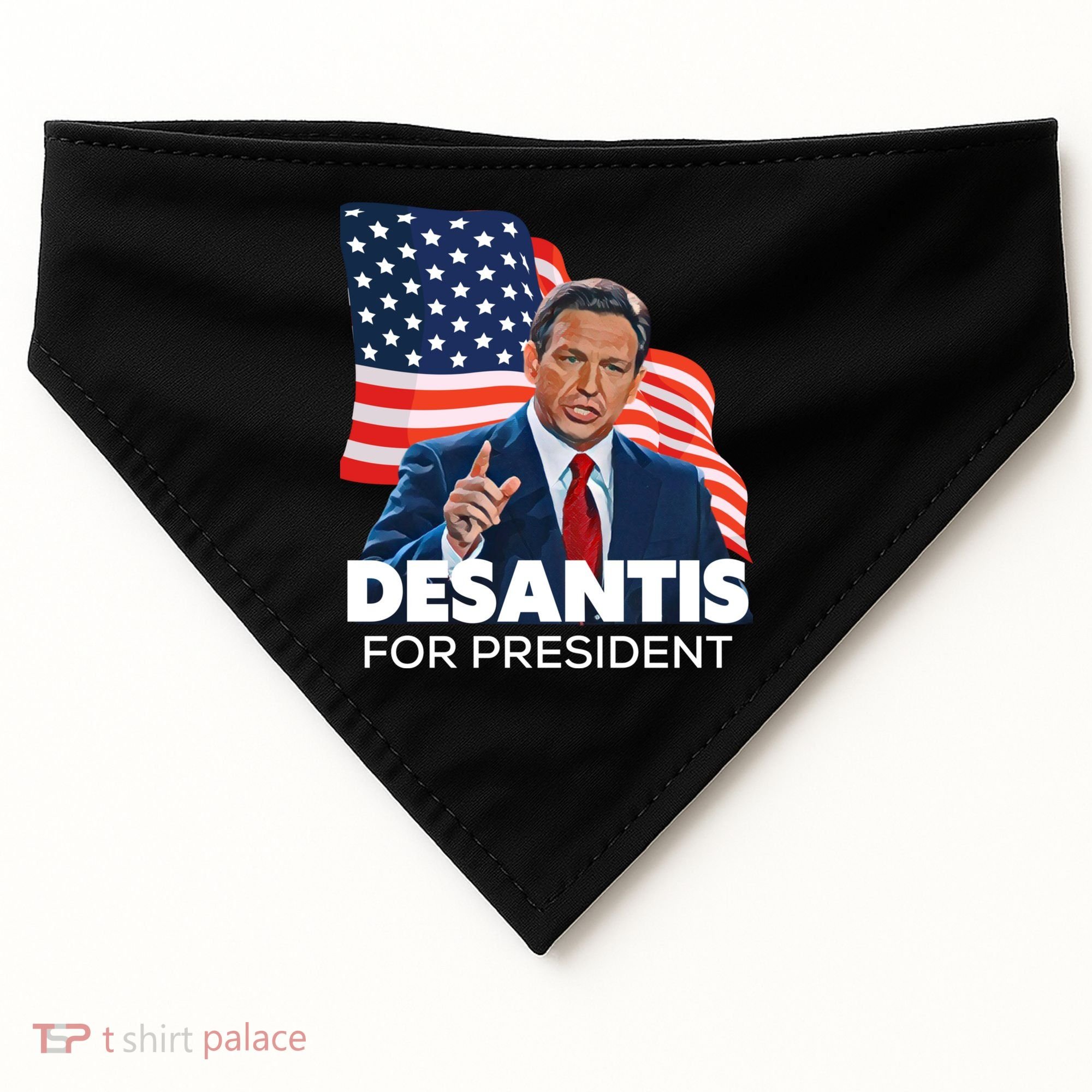 Ron DeSantis For President 2024 Election Proud Republican USA-Made Doggie Bandana