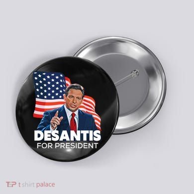 Ron DeSantis For President 2024 Election Proud Republican Button