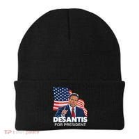 Ron DeSantis For President 2024 Election Proud Republican Beanie thumb 0