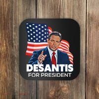 Ron DeSantis For President 2024 Election Proud Republican Coaster thumb 0