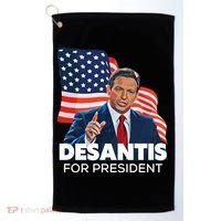 Ron DeSantis For President 2024 Election Proud Republican Golf Towel thumb 0
