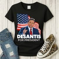 Ron DeSantis For President 2024 Election Proud Republican Women's T-Shirt thumb 3