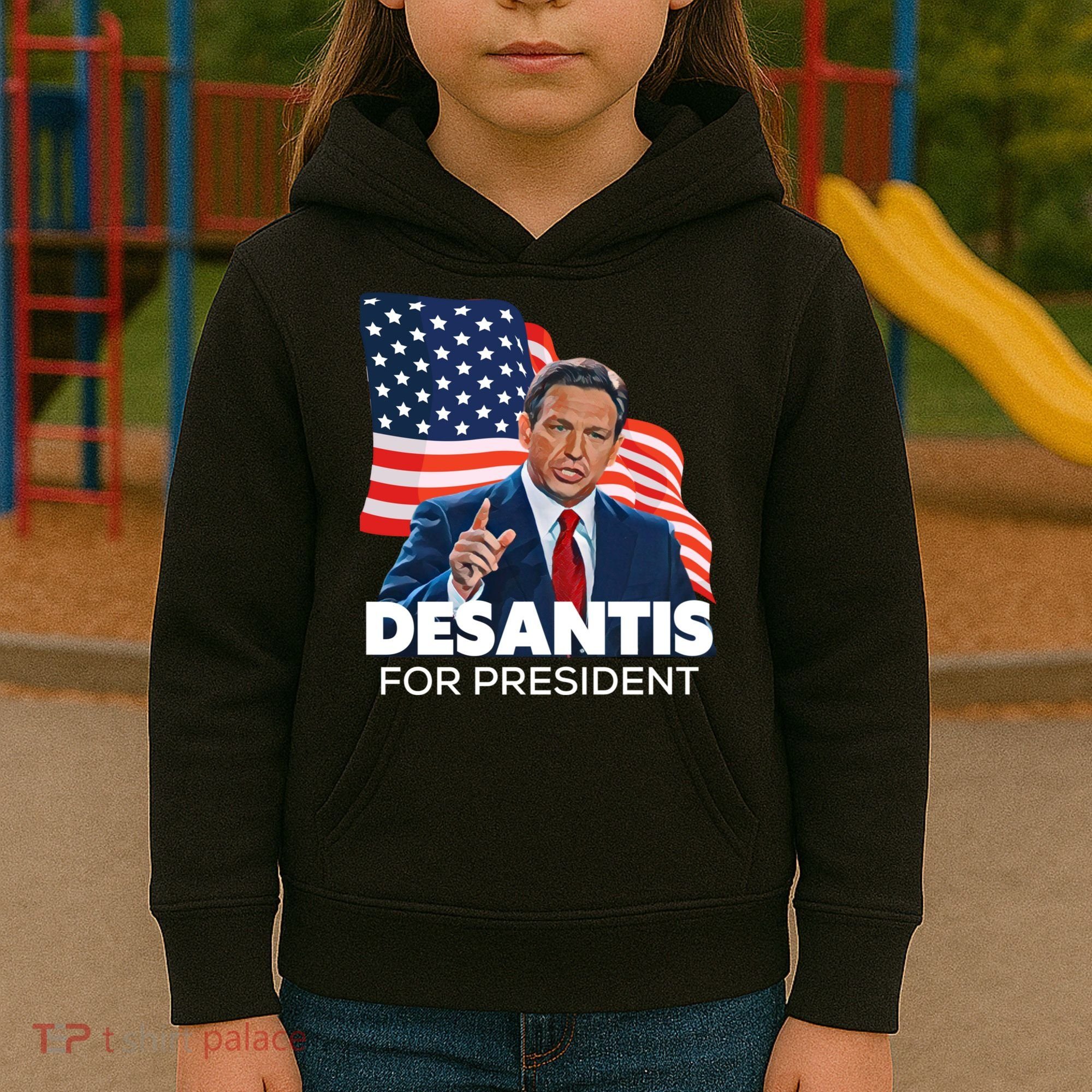 Ron DeSantis For President 2024 Election Proud Republican Kids Hoodie