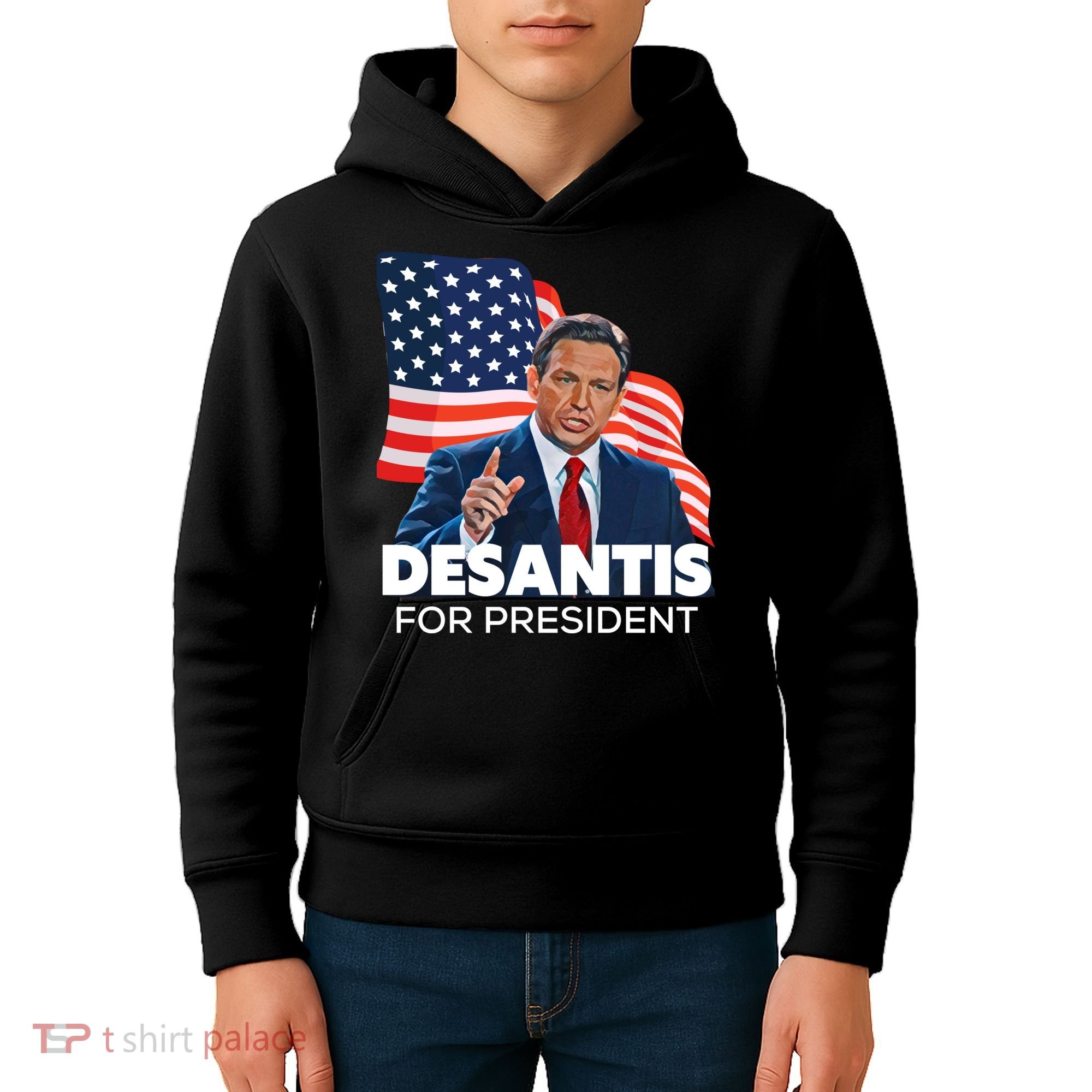 Ron DeSantis For President 2024 Election Proud Republican Kids Hoodie
