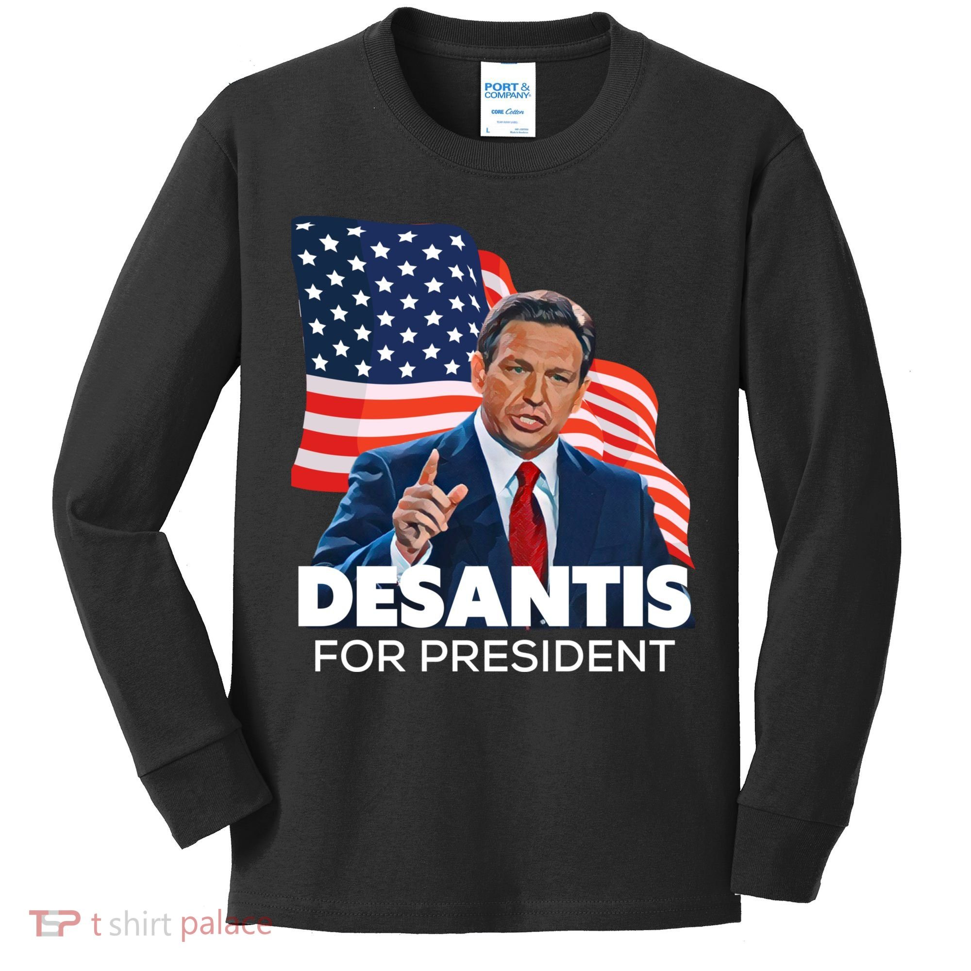 Ron DeSantis For President 2024 Election Proud Republican Kids Long Sleeve Shirt