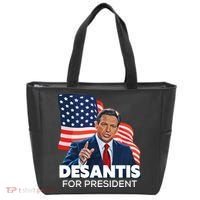 Ron DeSantis For President 2024 Election Proud Republican Tote Bag thumb 0