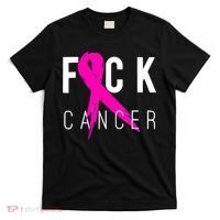 Retro Distressed Fuck Cancer Breast Cancer Awareness T-Shirt thumb 0