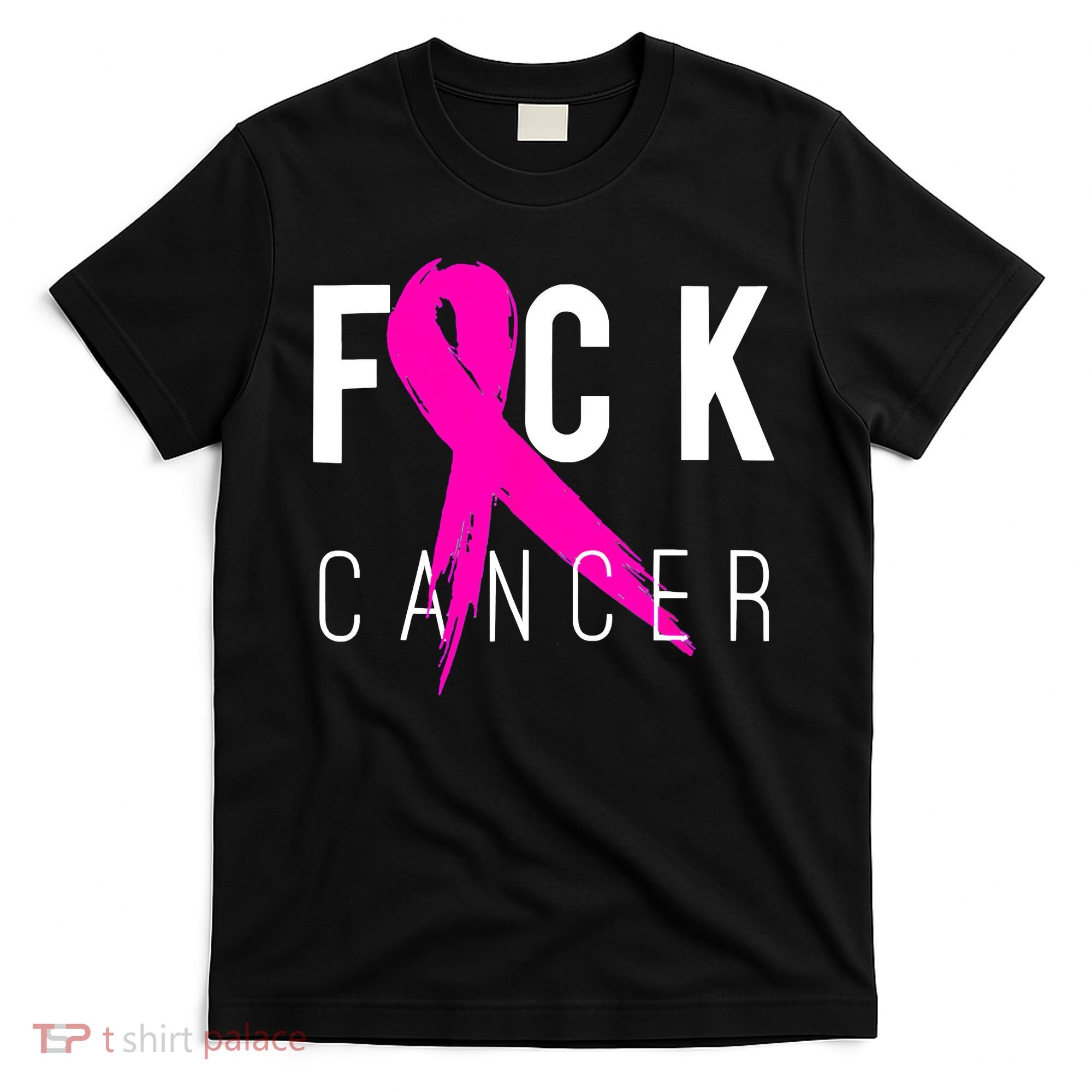 Retro Distressed Fuck Cancer Breast Cancer Awareness T-Shirt