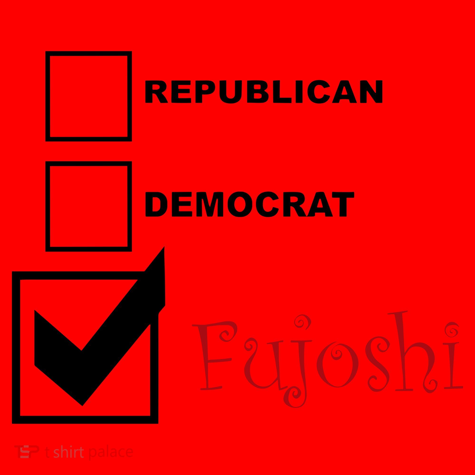 Republican Democrat Fujoshi Santa Hat