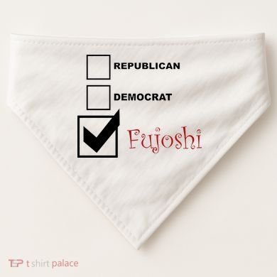 Republican Democrat Fujoshi USA-Made Doggie Bandana