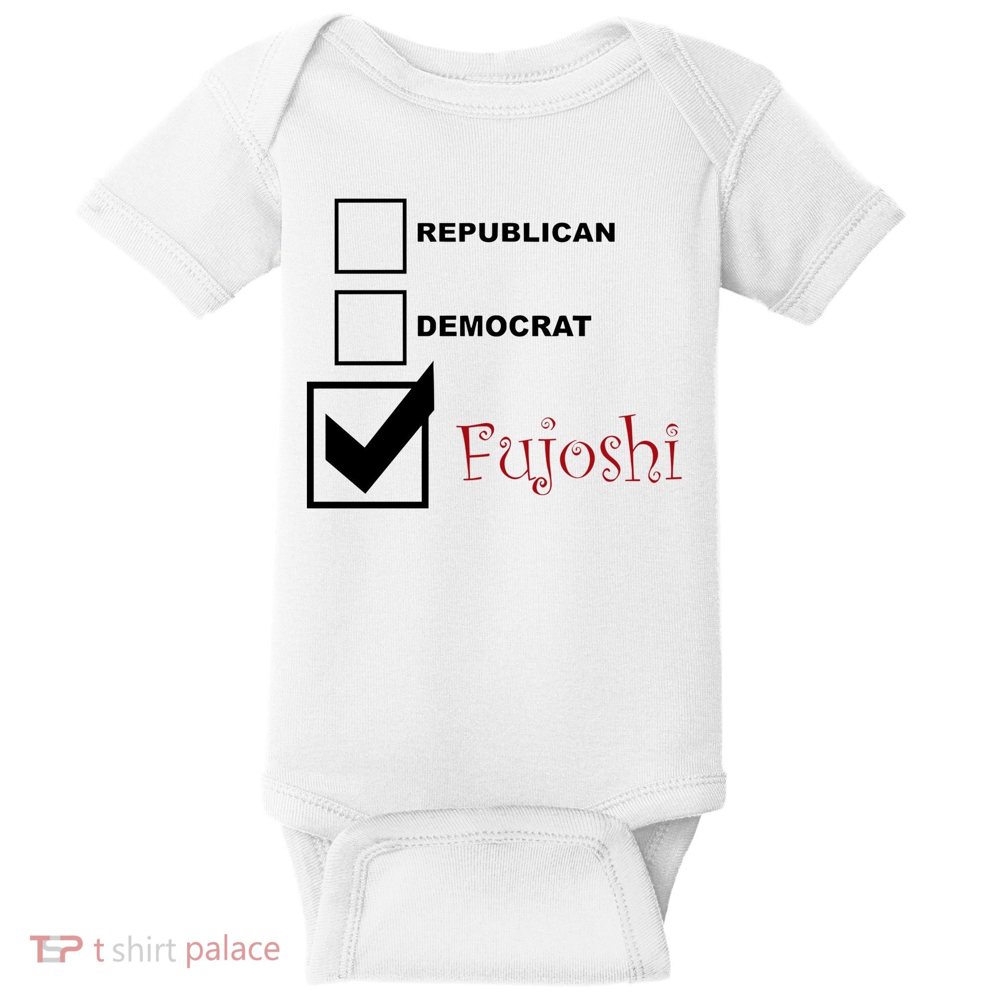 Republican Democrat Fujoshi Baby Bodysuit