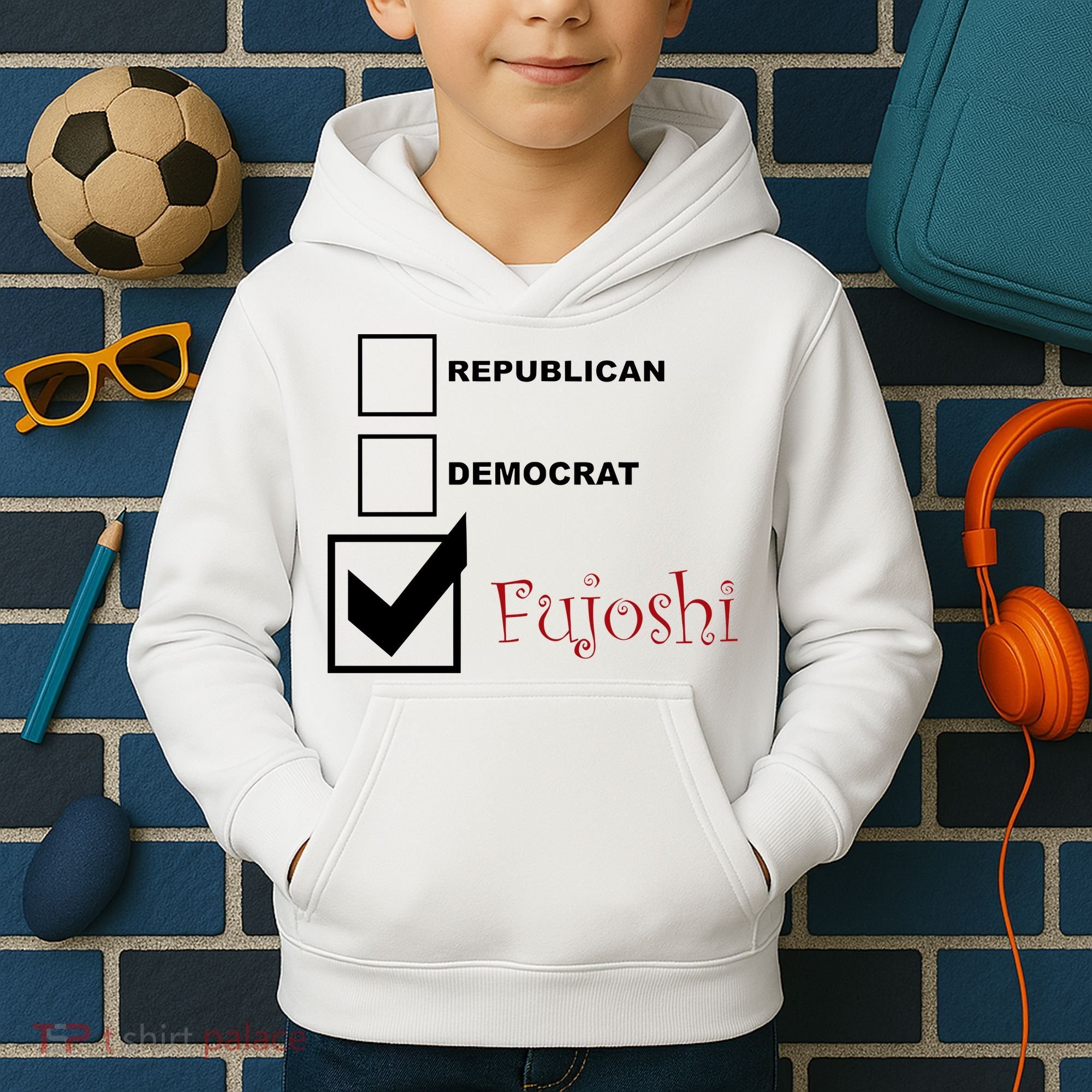 Republican Democrat Fujoshi Kids Hoodie