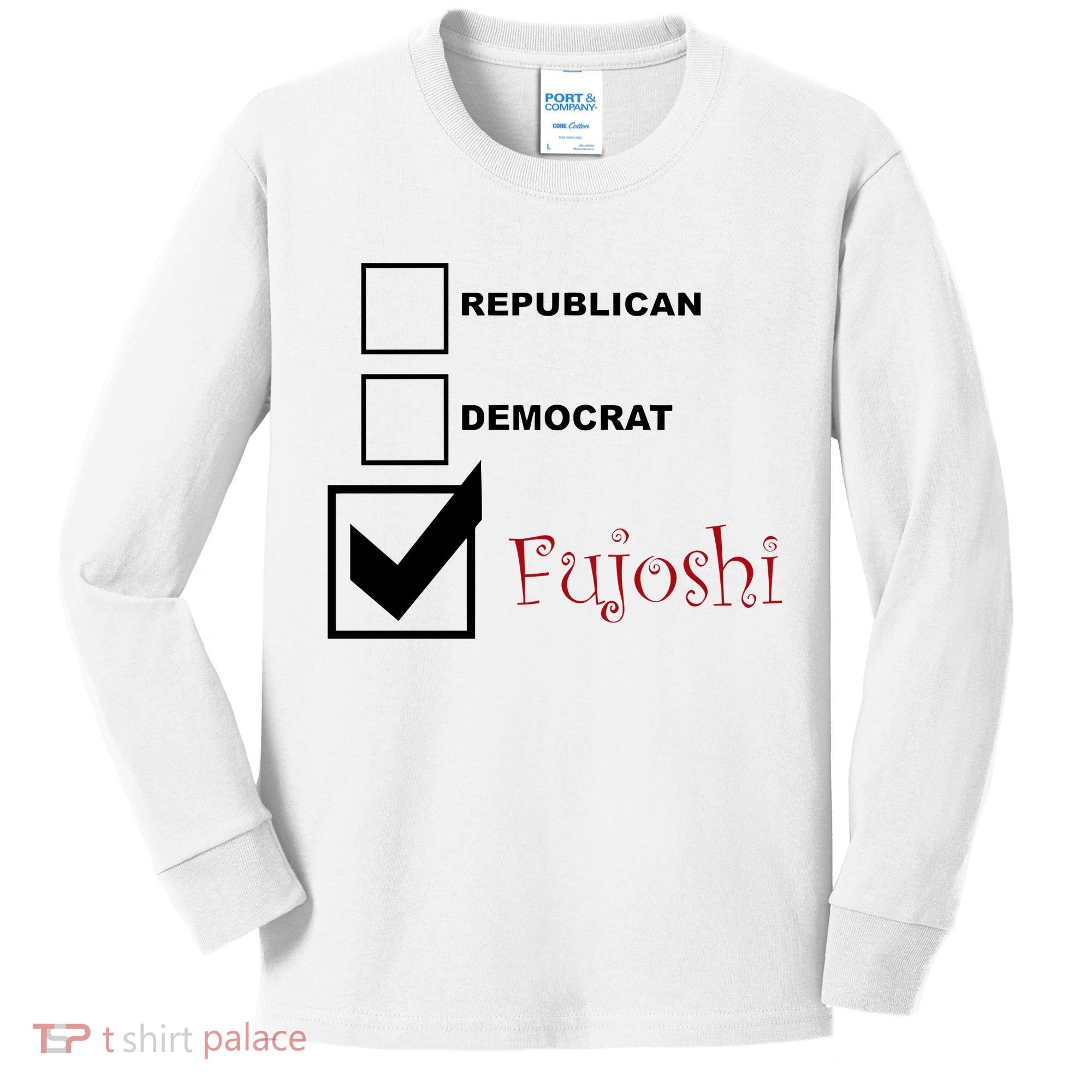 Republican Democrat Fujoshi Kids Long Sleeve Shirt