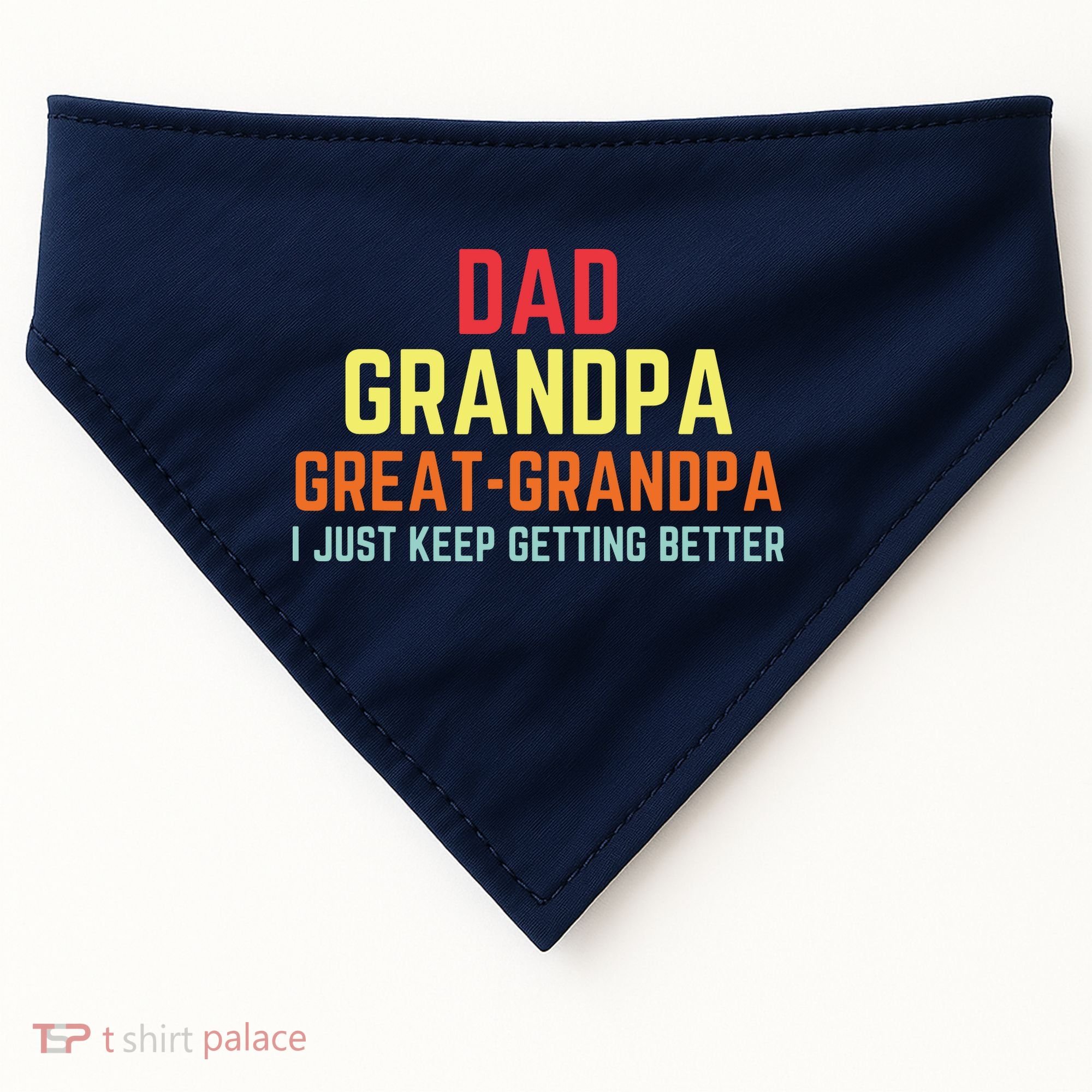 Retro Dad Grandpa Great Grandpa USA-Made Doggie Bandana