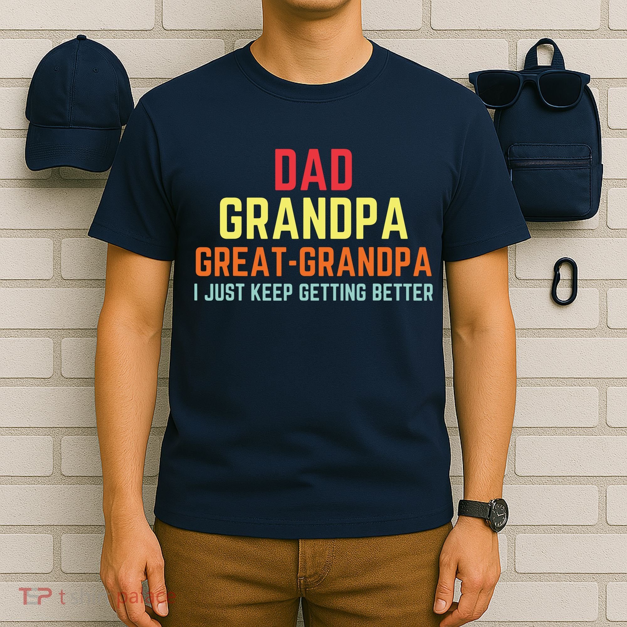 Retro Dad Grandpa Great Grandpa T-Shirt