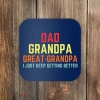 Retro Dad Grandpa Great Grandpa Coaster thumb 0