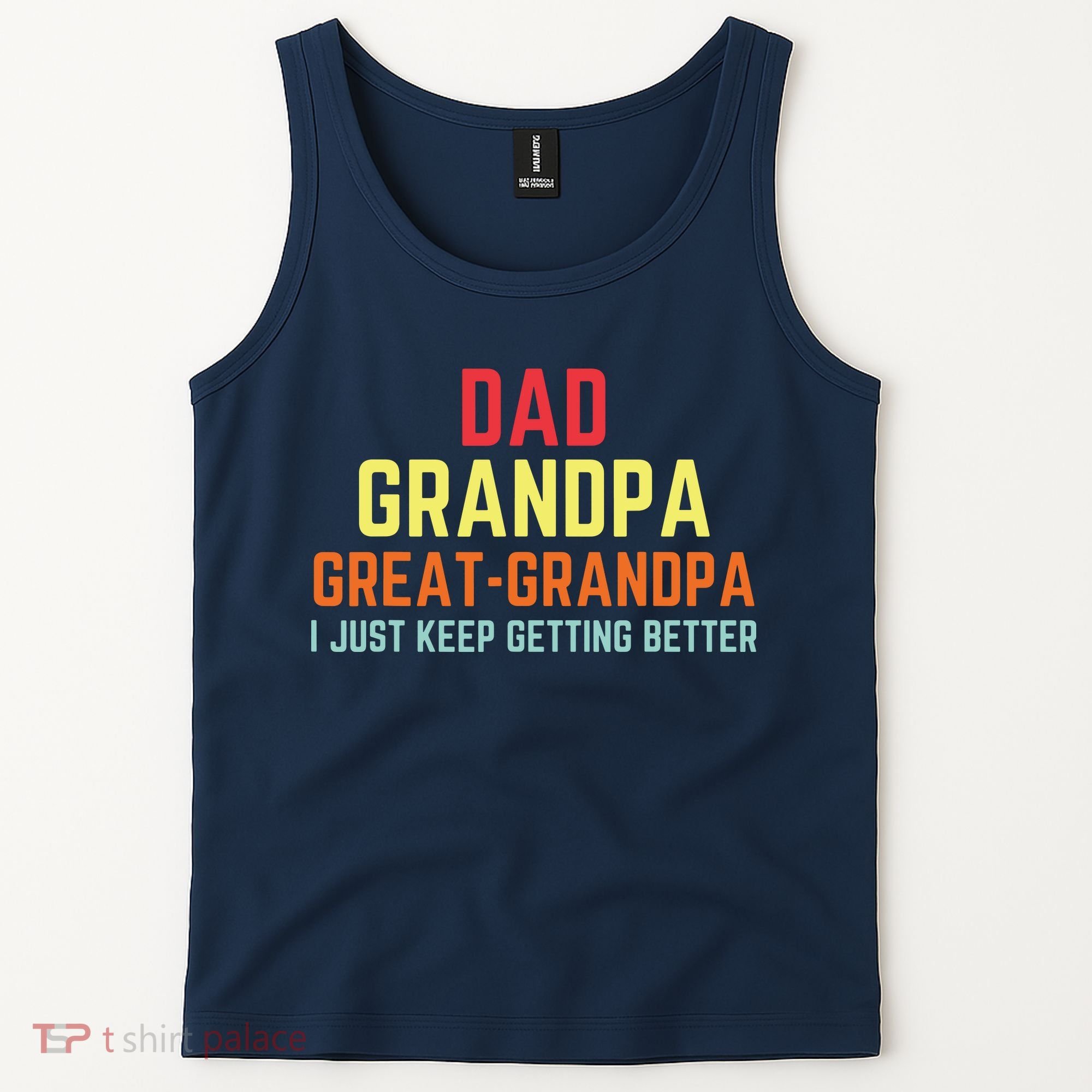Retro Dad Grandpa Great Grandpa Tank Top