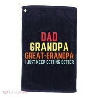 Retro Dad Grandpa Great Grandpa Golf Towel thumb 0