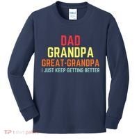 Retro Dad Grandpa Great Grandpa Kids Long Sleeve Shirt thumb 0