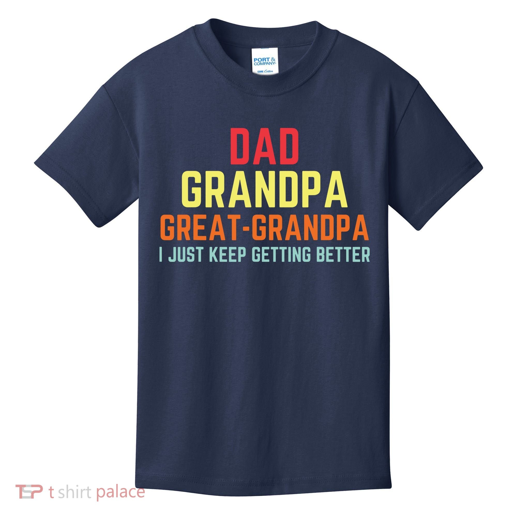 Retro Dad Grandpa Great Grandpa Kids T-Shirt