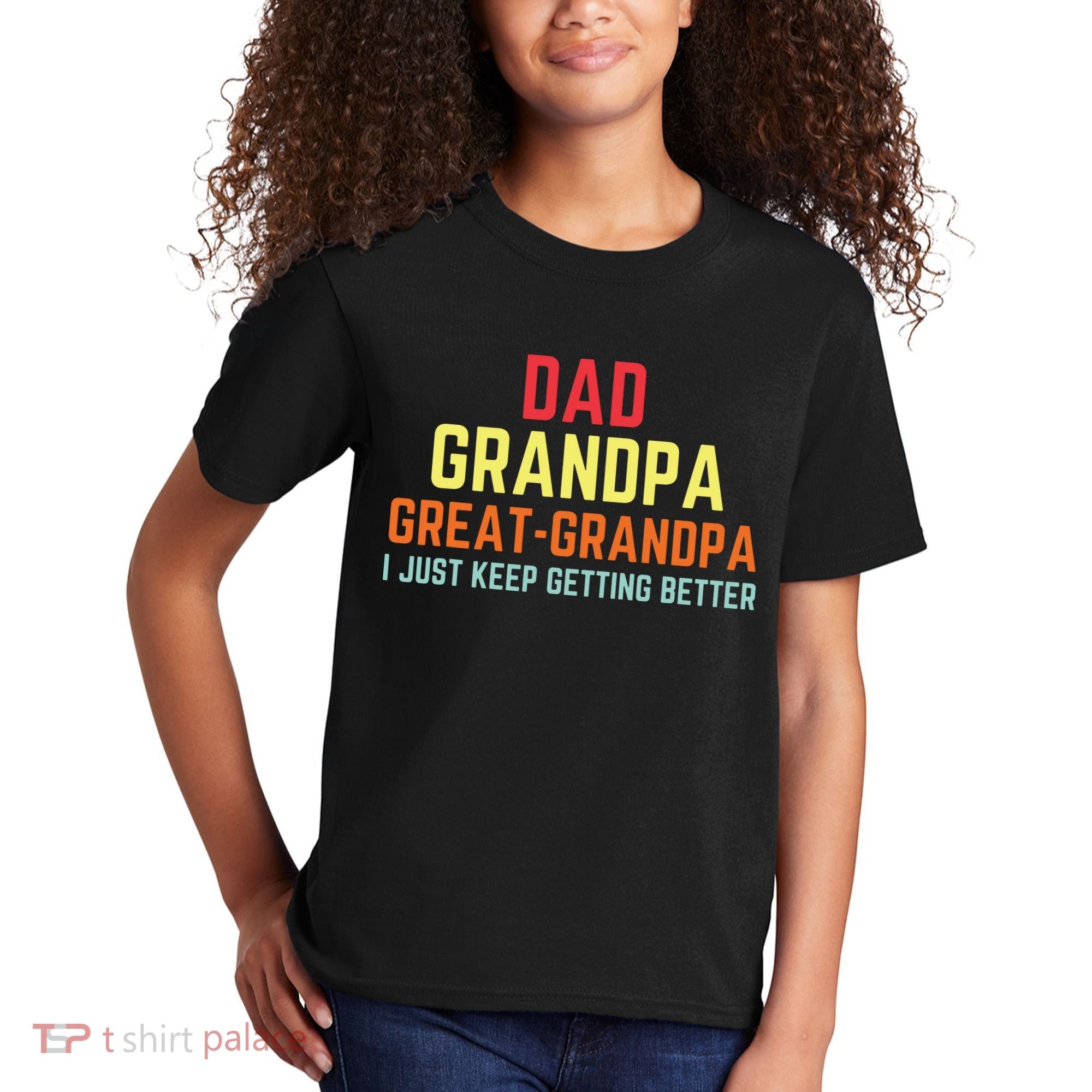 Retro Dad Grandpa Great Grandpa Kids T-Shirt