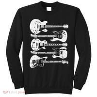 Retro Distressed Guitar Collection Rock Music Fan Sweatshirt thumb 0