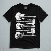 Retro Distressed Guitar Collection Rock Music Fan T-Shirt thumb 5
