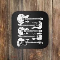 Retro Distressed Guitar Collection Rock Music Fan Coaster thumb 0