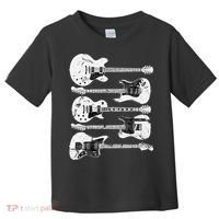 Retro Distressed Guitar Collection Rock Music Fan Toddler T-Shirt thumb 0