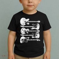 Retro Distressed Guitar Collection Rock Music Fan Toddler T-Shirt thumb 2
