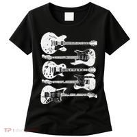 Retro Distressed Guitar Collection Rock Music Fan Women's T-Shirt thumb 0