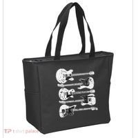 Retro Distressed Guitar Collection Rock Music Fan Tote Bag thumb 2