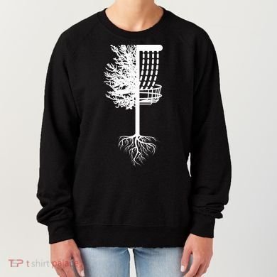 Retro Disc Golf Basket Tree Frisbee Golf Matching Women's Sweatshirt