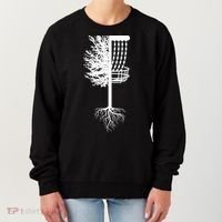 Retro Disc Golf Basket Tree Frisbee Golf Matching Women's Sweatshirt thumb 0