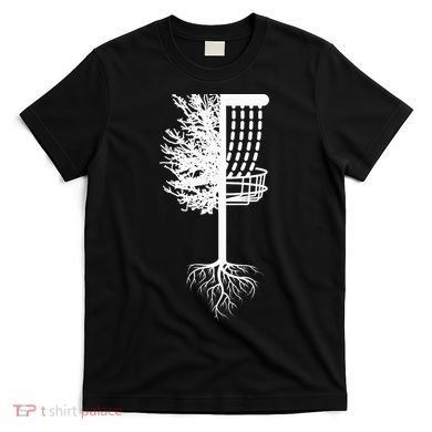 Retro Disc Golf Basket Tree Frisbee Golf Matching T-Shirt