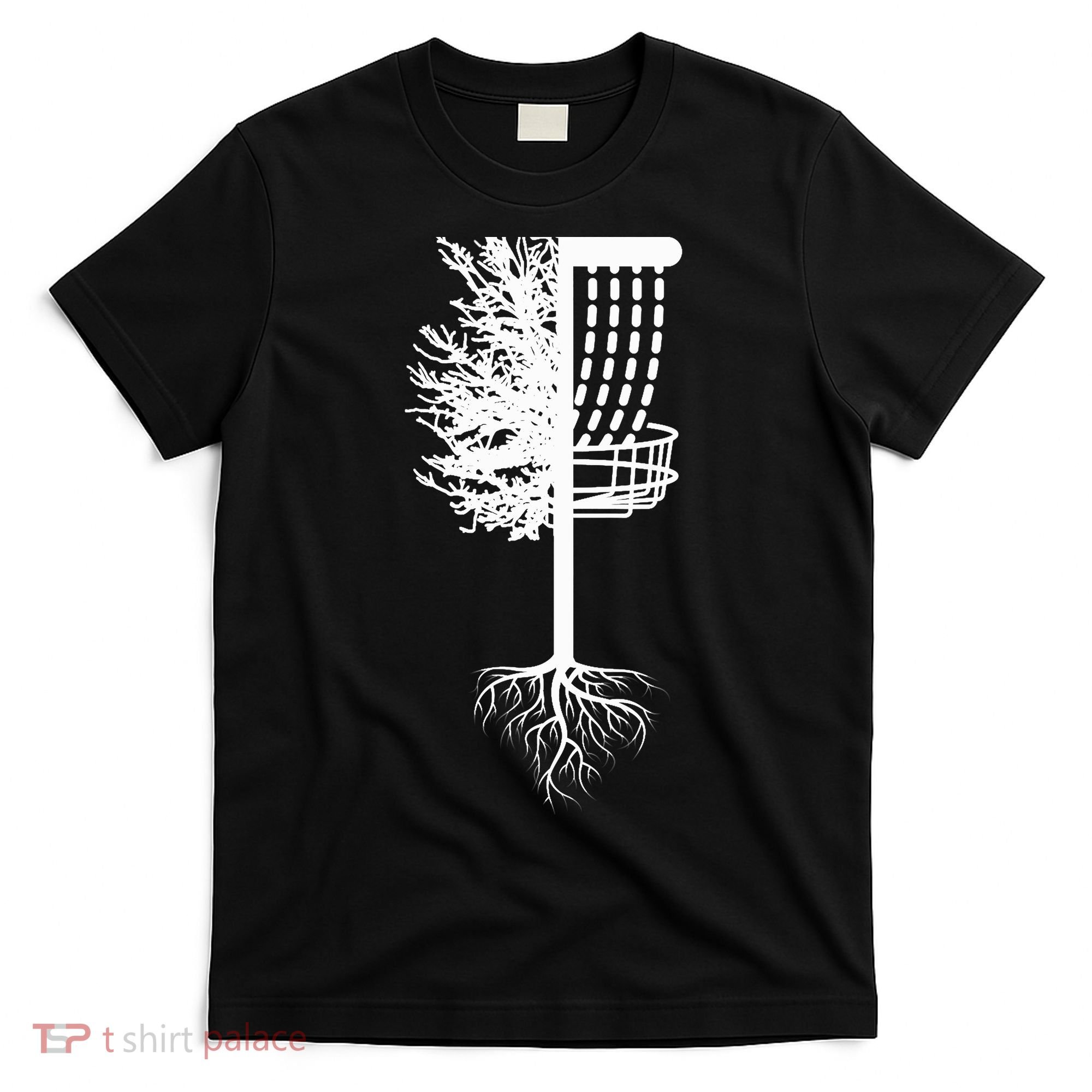 Retro Disc Golf Basket Tree Frisbee Golf Matching T-Shirt