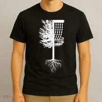 Retro Disc Golf Basket Tree Frisbee Golf Matching T-Shirt thumb 3