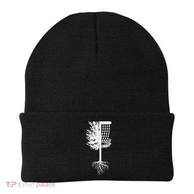 Retro Disc Golf Basket Tree Frisbee Golf Matching Beanie