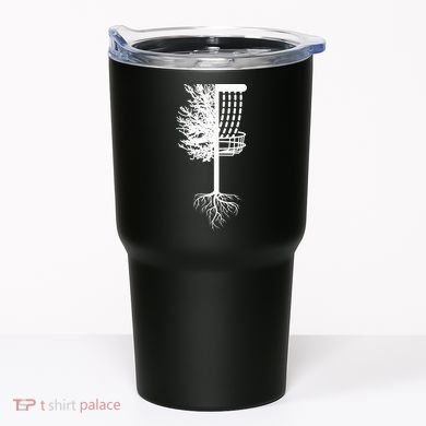 Retro Disc Golf Basket Tree Frisbee Golf Matching Tumbler