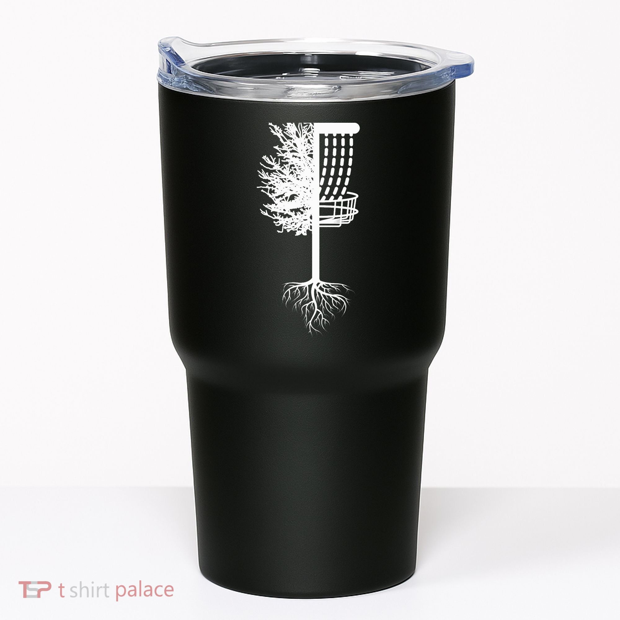 Retro Disc Golf Basket Tree Frisbee Golf Matching Tumbler