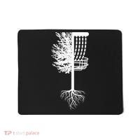 Retro Disc Golf Basket Tree Frisbee Golf Matching Mousepad thumb 0