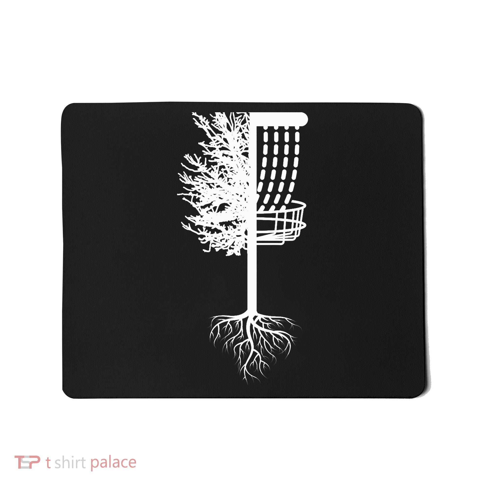 Retro Disc Golf Basket Tree Frisbee Golf Matching Mousepad