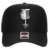 Retro Disc Golf Basket Tree Frisbee Golf Matching Hat thumb 0