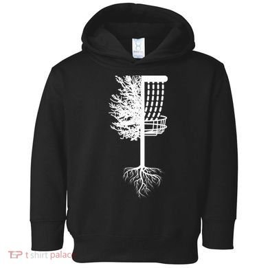 Retro Disc Golf Basket Tree Frisbee Golf Matching Toddler Hoodie