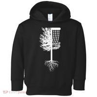 Retro Disc Golf Basket Tree Frisbee Golf Matching Toddler Hoodie thumb 0