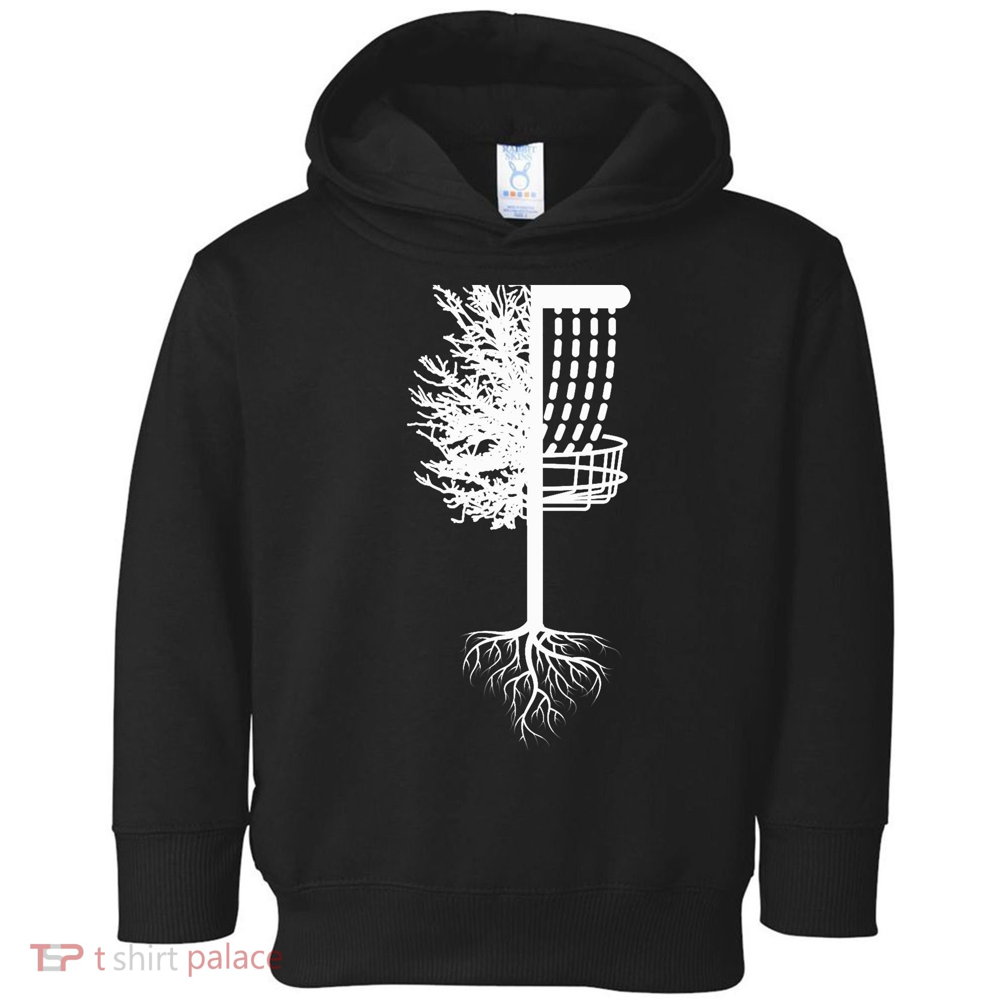 Retro Disc Golf Basket Tree Frisbee Golf Matching Toddler Hoodie